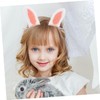 Vaguelly Bunny Ear Hair Clips Set of 4 Cute Plush