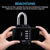 Diyife Pack of 3 Padlock Combination Lock, 4 Digit Lock