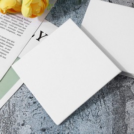 Painting Canvas 10pcs 4x4 inch Canvas Panels Professional Artist Quality Acid Free Canvas Panel Boards Artist Canvas Boards for Canvas 4x4