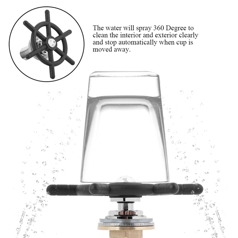 Stainless Steel Bar Glass Rinser Faucet Head Rinser for Beer