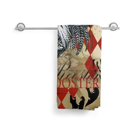 Dujiea Farm Birds Rooster Kitchen Dish Towel Soft Highly Absorbent Hand Towel Home Decorative Multipurpose for Bathroom Hotel Gym and Spa 15 X 27 Inches