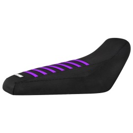 Kawasaki 05-23 Kawasaki Brute Force 650 750 4x4I Seat Cover BLACK w/ PURPLE Ribs #339