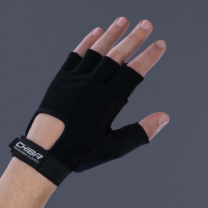 Chiba Unisex's Fit Glove, Black, Small