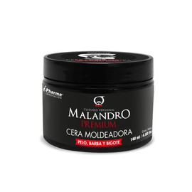 Cera Modeladora Premium para pelo, barba y bigote Malandro de 140 ml