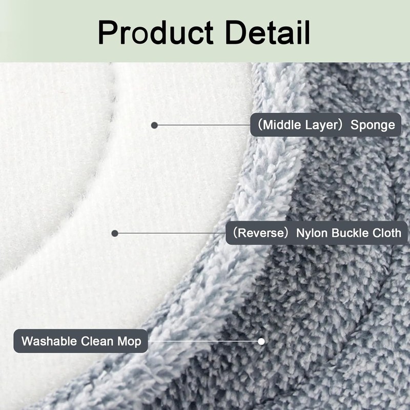 True & Tidy® 2-Pack 9 inch Extra Thick Microfiber Pad