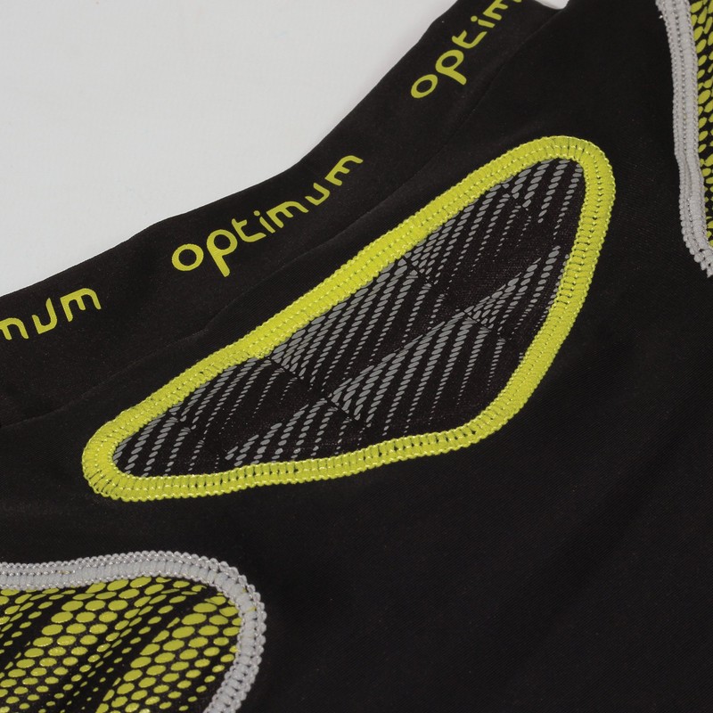 Optimum Boy's Atomic Protective Shoulder Pads - Black/Yellow/Grey, Mini