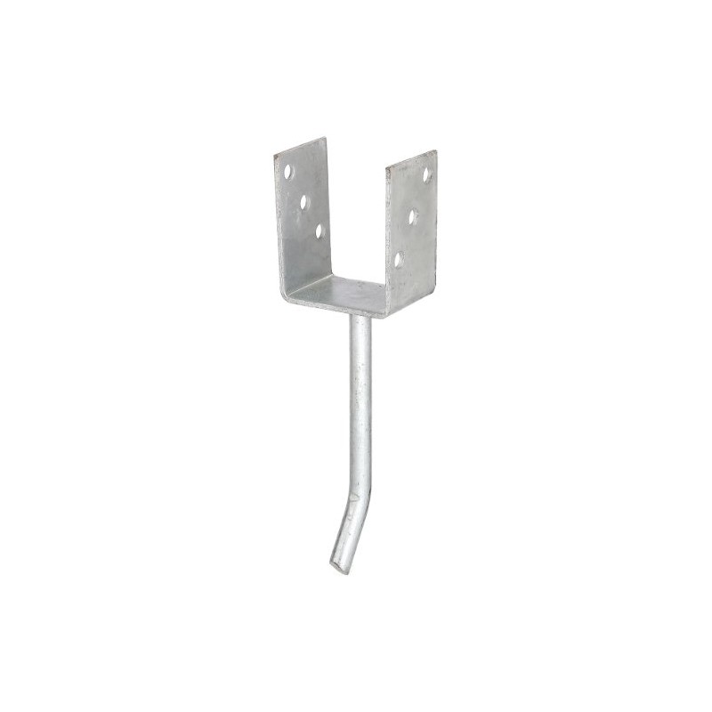 U-Shaped Post Anchor with Concrete Anchor made from Round Steel,