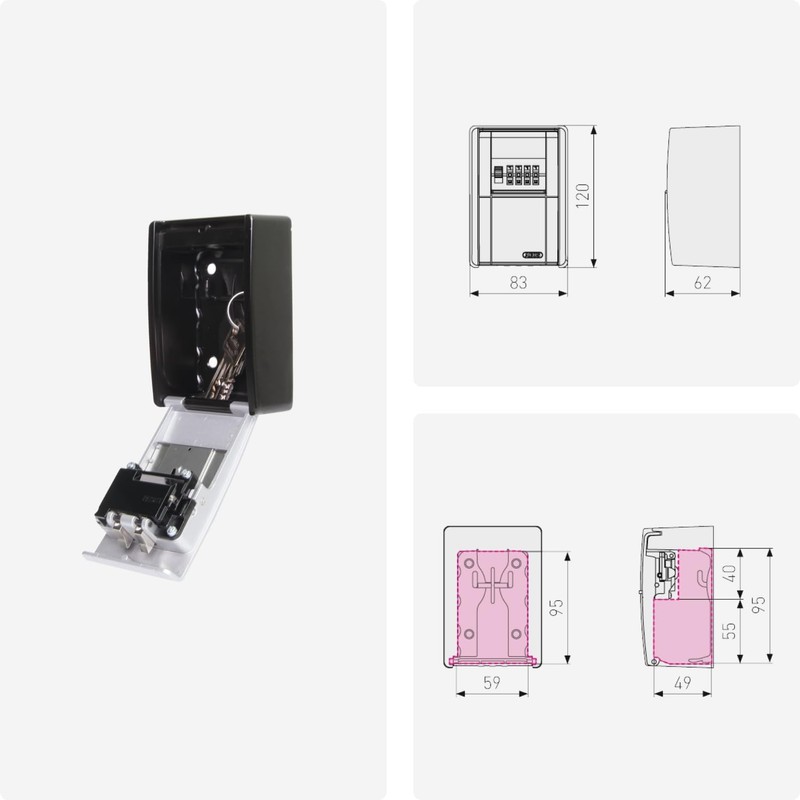 ABUS KeyGarage 787 Big - Key Box for Wall mounting