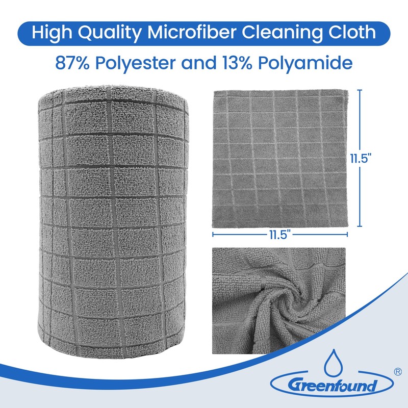 Greenfound Microfiber Cleaning Cloth Roll -80 Pack,Tear Away Towels for