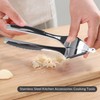 MANPANY Multifunktions Edelstahl Knoblauchpresse Knoblauch Ingwer Squeeze Crusher Slicer Werkzeug