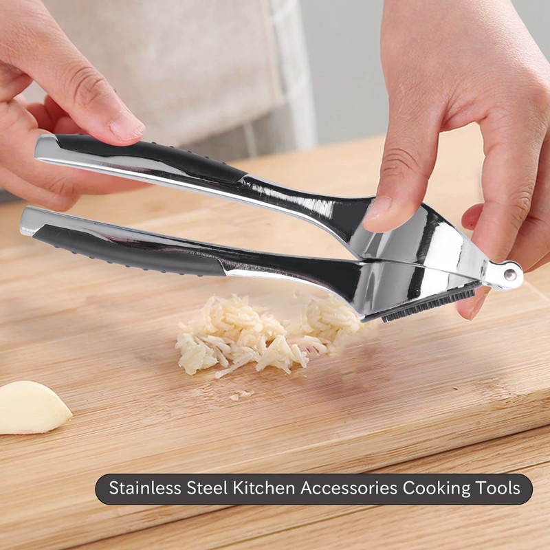 MANPANY Multifunktions Edelstahl Knoblauchpresse Knoblauch Ingwer Squeeze Crusher Slicer Werkzeug