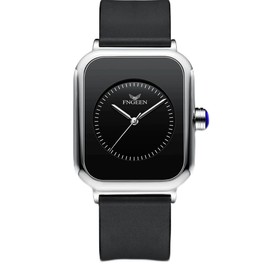 ERNIE KLEIN 腕時計 シリコン シルバー ブラック