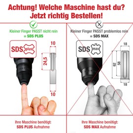 SCHWABENBACH ® SDS Plus Drill Bit 20 mm x 260 mm - Concrete Drill - Precise & Fast Drilling in Concrete - Premium Quality with Carbide Tip - Long Masonry Drill - No Hooking in Reinforcement Iron, 20 x 260 mm