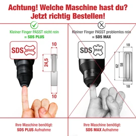 SCHWABENBACH ® SDS Plus Drill Bit 20 mm x 260 mm - Concrete Drill - Precise & Fast Drilling in Concrete - Premium Quality with Carbide Tip - Long Masonry Drill - No Hooking in Reinforcement Iron, 20 x 260 mm