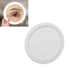5.6inch Handheld Magnifying Makeup Mirror Triple Suction Cup 10X Magnification