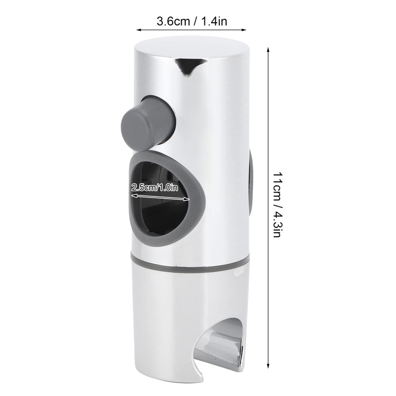 Adjustable Shower Head Holder for Slide Bar, 25mm Hand Shower