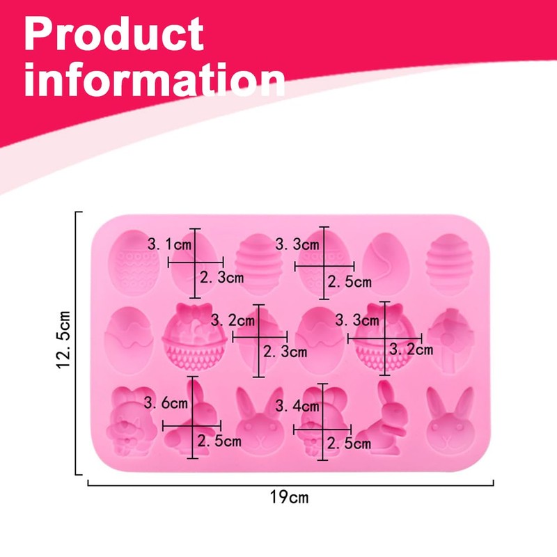 LQIOACU 2 Stück Silikonform hase, Silikonform ostern, Silikonform schokolade, Gießformen
