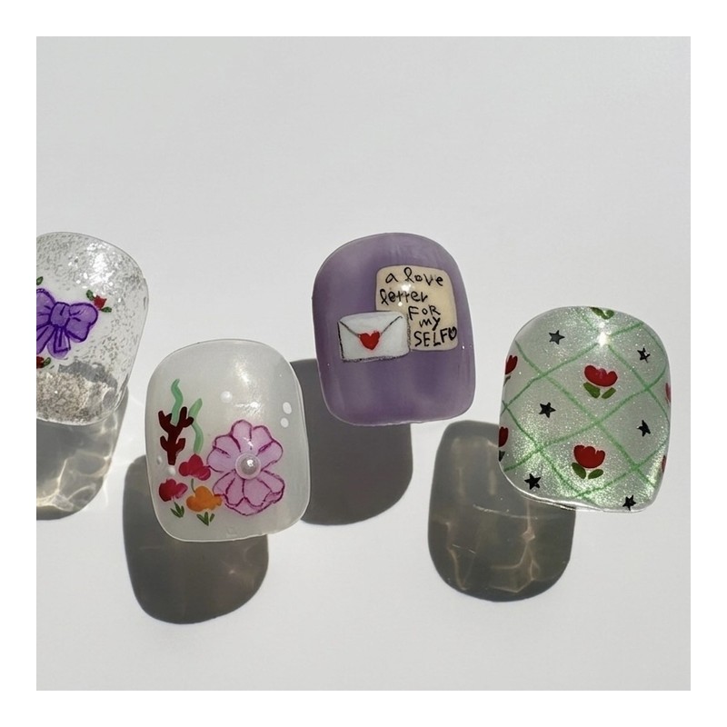 [Ar] Boramaeum handmade nail tips drawing nail art specialist /