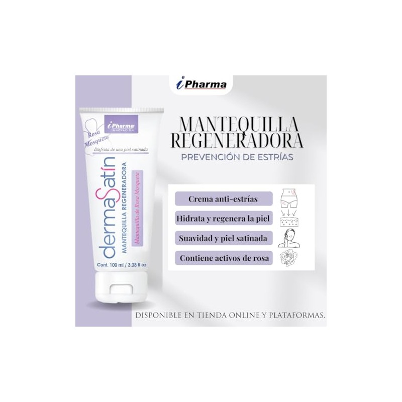 Crema Antiestrias Dermasatín Mantequilla Regeneradora 100 ml