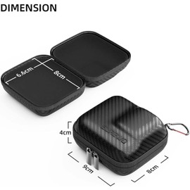 SUPBIG & Fujing Hard Mini Carrying Case for GoPro Hero 12 is a small protective action camera travel portable storage bag for GoPro Hero 13/11/10/9/8/7/6/5/4, Compatible with DJI Osmo Action 3 and