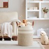 VIPOSCO Tall Laundry Basket, Large Dirty Clothes Hamper with Leather