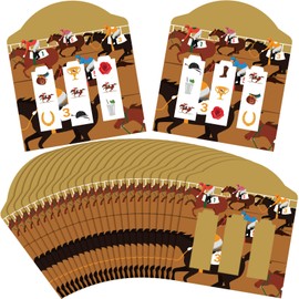 Sinload 24 Set Horse Derby Scratch off Game Cards Kentucky Horse Derby Party Supplies for Racing Party Activity Birthday Games