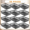 Boao 48 Pieces Plastic Baskets for Organizing 10.24 x 6.5