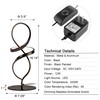 Mayful Modern Table Lamp with LED Spiral Design, Bedside Lamp