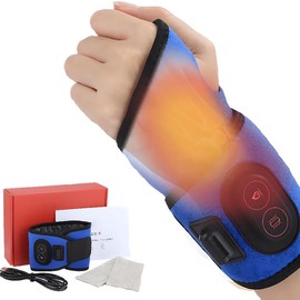 ICEMOB Envoltura Calentada para Manos Y Muñecas,Eléctrico Almohadillas Calefactoras De Muñeca Portátil,Soporte De Muñeca Mano Envolvente De 360...    