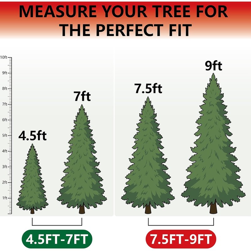 HOMEST Christmas Tree Storage Bag, Fits for 4.5-7 ft Xmas
