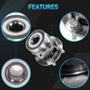 2 Pcs Rear Wheel Bearing and Hub Assembly with 5-Lug