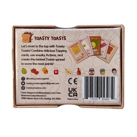 Toasty Toasts: The Competitively Delicious Card Game | Easy Family-Friendly Strategy | 2-4 Players (Travel Edition)