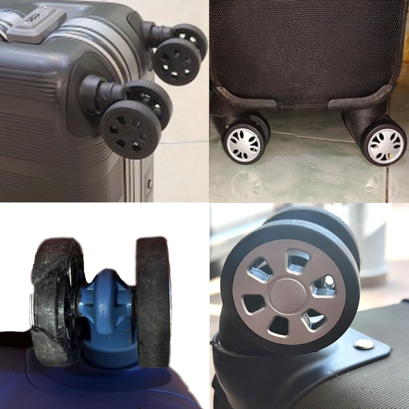 Suitcase Wheels Replacement 360 Spinner Luggage Wheel Kits - 60mm