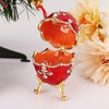 Shiny Diamonds Easter Egg Metal Crafts Home Desktop Decor Jewelry