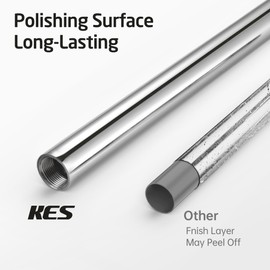 KES Toilet Paper Holder Free Standing 26" H (Taller Version), Toilet Paper Holder Stand with Weighted Base for Bathroom, Rustproof 18/8 Stainless Steel Polished Finish, BPH283S66