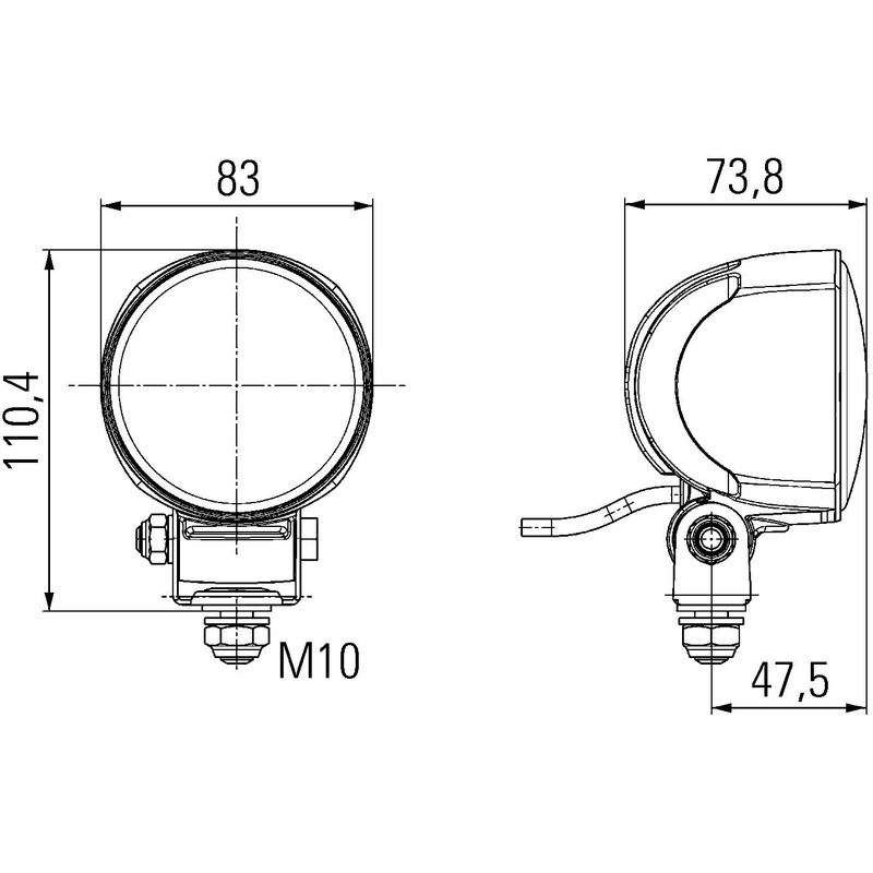 HELLA 1G0 996 276-701 LED-Worklight - Modul 70 Gen. III