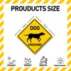 BTHUKO Dog Silhouette Crossing 12" X 12" Funny Novelty Road