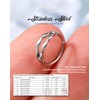 OUFER Nose Rings Hoops 20G Open Double Hoop Nose Ring