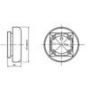 1- SUNS International CB-6R-6 Red Alarm Bell 6in 6VDC