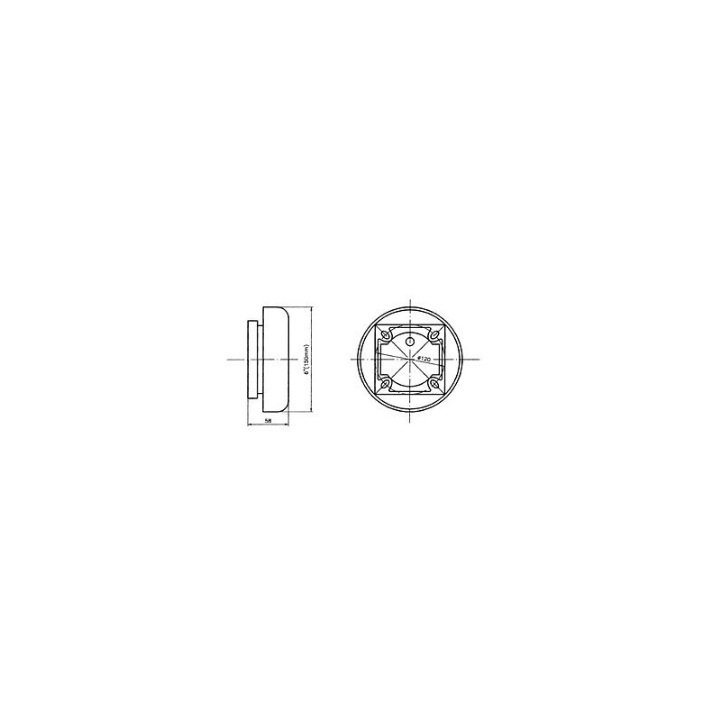 1- SUNS International CB-6R-6 Red Alarm Bell 6in 6VDC