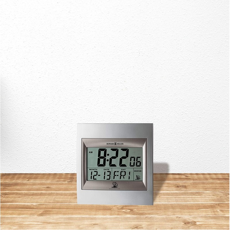 Howard Miller Techtime II Wall Clock 625-236 – Digital Alarm