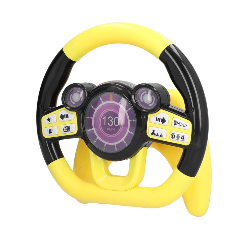 Children Kids Driving Simulation Steering Wheel Early Childhood Educational ToysYellow