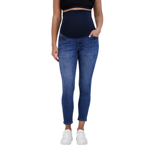 Savi Parker Women’s Maternity Jeans Over The Belly - Pregnancy Clothes for All Seasons, Maternity Pants – 27“ Inseam Medium Wash