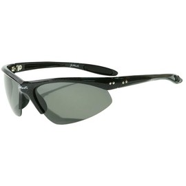 JiMarti JMP8 Polarized Sunglasses for Golf, Fishing, Cycling & Party (Black & Smoke)