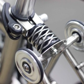 Aceoffix Bicycle Suspension Shock Absorber Wave Spring Folding Bicycle Accessories Suspension Tibolt