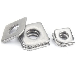 BOZONLI M12 Square Washer Square Beveled Washer Stainless Steel Pack of 3