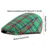 DIYDECAL Plaid Newsboy Hats Retro Flat Cap Gatsby Cabbie Driving