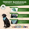 Eco Chic Recycled Dog Bandana 1PCS Washable Triangle Scarf for