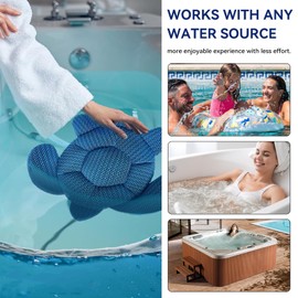 RXSIAT 2× Hot Tub Scum Absorber for Spa Hot Tub, Scum Turtle Hot Tub Cleaner Hot Tub Sponges to Soak up Oils, Hot Tub Scum Sponge- Keeps Your Hot Tub Water Clean and Clear