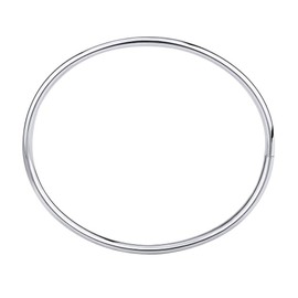 SILVEGO Women's Bracelet Made of 925 Sterling Silver Polished Width 4 mm, Silver